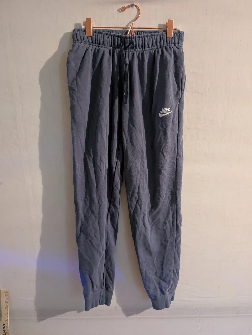 Nike Womens Sweatpants Blue Joggers Club Fleece DQ5191 Size Small